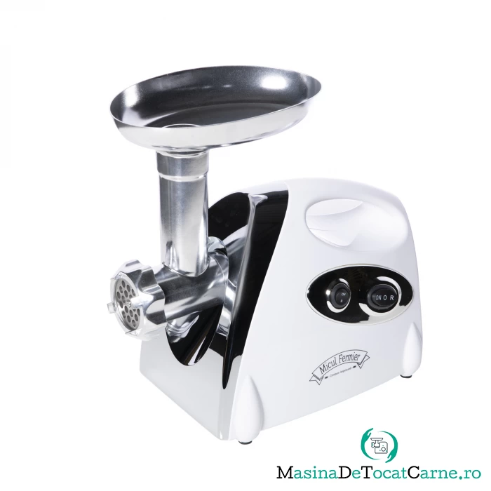 Masina electrica de tocat carne MGB-080 - Micul Fermier GF-0418, Alba, 1200W, 1.6 kg min.